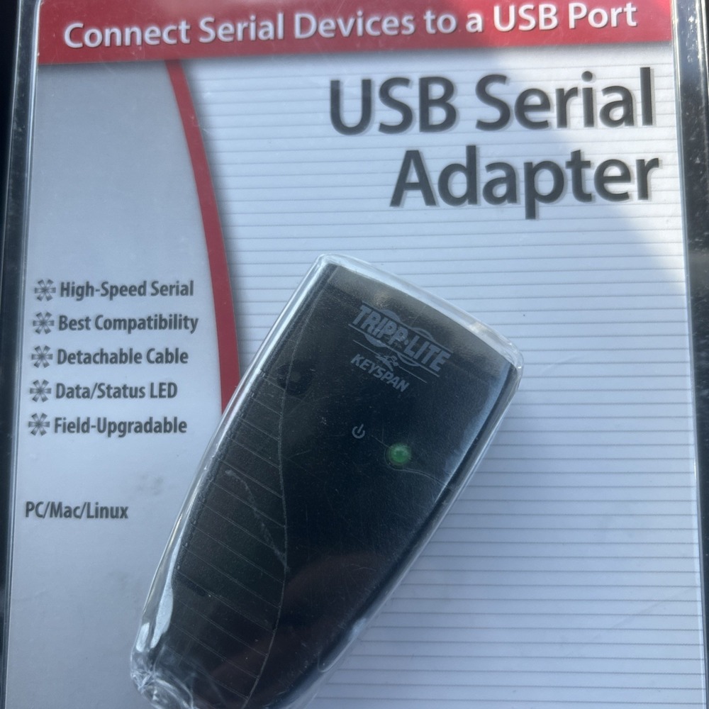Tripp Lite Keyspan High-Speed USB to Serial Adapter, PC & Mac (USA-19HS)